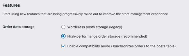 Select WordPress Post Tables and Enable compatibility mode