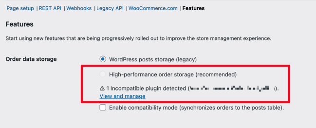 Incompatible plugin